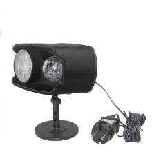 LED Projector Lamp Snowman Projector Double Head Water Wave Stage Light Remote Control Waterproof Garden Lawn Lamp