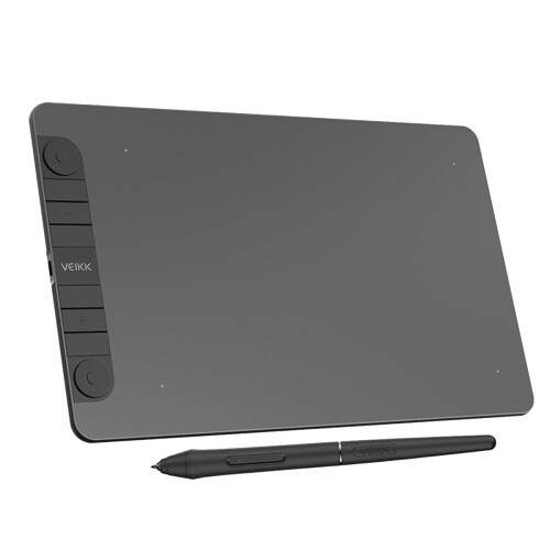 10x6 inch Drawing Graphic Tablet with Battery-Free Digital Pen for Mac Android Windows