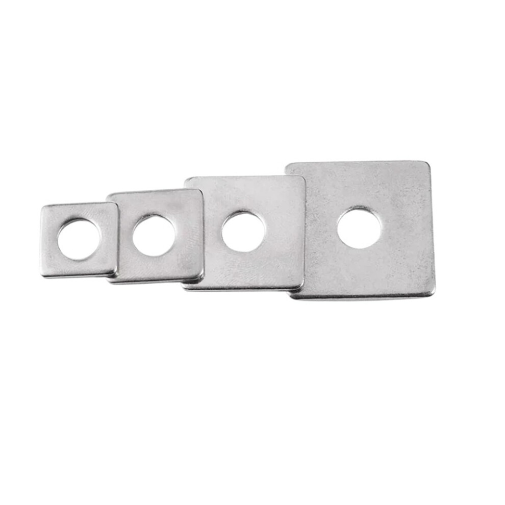 304 Stainless Steel Flat Washer Thickened Square Gasket Curtain Wall Shim Metal Ring M3 M4 M5 M6 M8 M10 (M3x16x1mm, 30pcs)-image-OPC-PJHVT9G-NEW