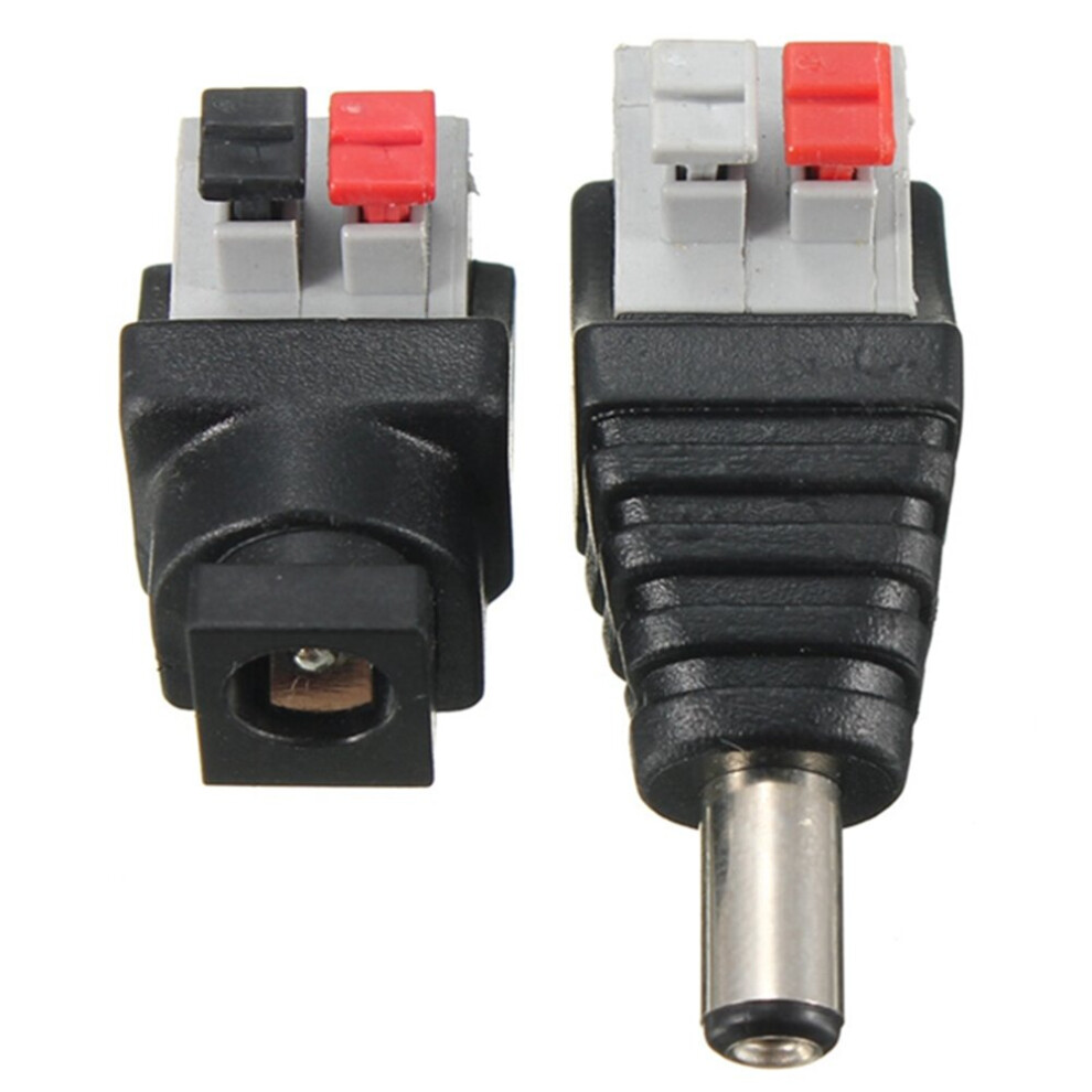 Male&Female Connectors Dc 5.5*2.1Mm Power Adapter Plug Cable For Led Strips 12V 8727971774410