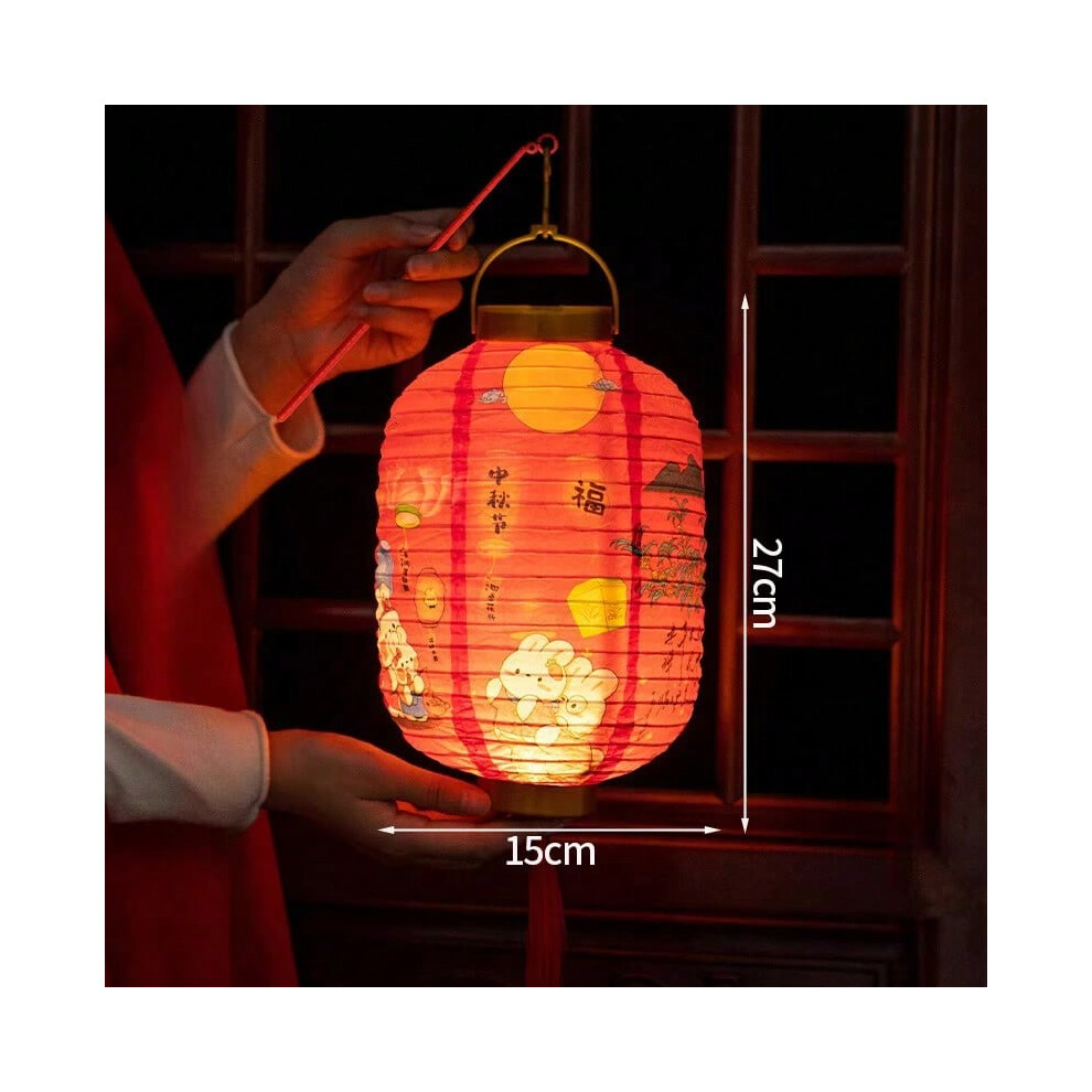 (S13 27X15CM, AS SHOW) 2026 Mid-Autumn Festival Lantern Chinese Traditional Wedding Festival Decor Lanterns Japanese Hanging Lantern for Home Yard-image-OPC-PJHVTG5-NEW