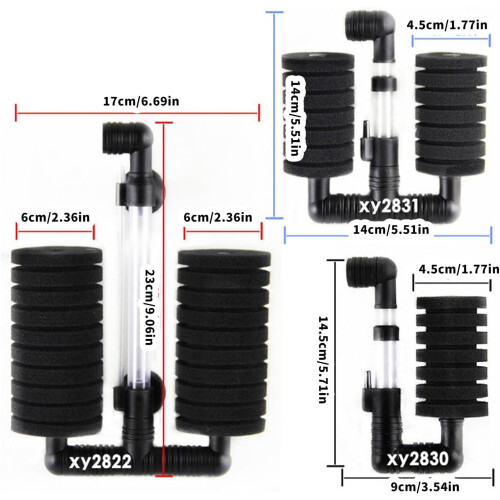 Aquarium Filter Cartridges 2-Pack, Double-Layer Filter Pads for Improved Water Quality in Fish Tanks 2