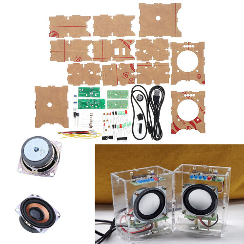 DIY Mini Amplifier Audio Upgrade Version Small Amplifier Speaker Kit 3W ...