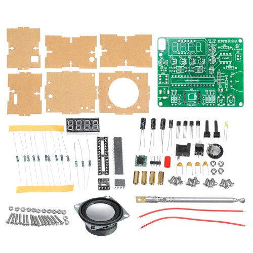 Components + PCB Board Digital Tube Display FM Digital Radio Electronic DIY Production kit 2