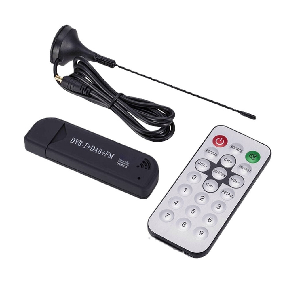 Mini USB FM Radio DVB-T RTL2832 + FC0012 SDR Digital Receiver Stick with Remote Control