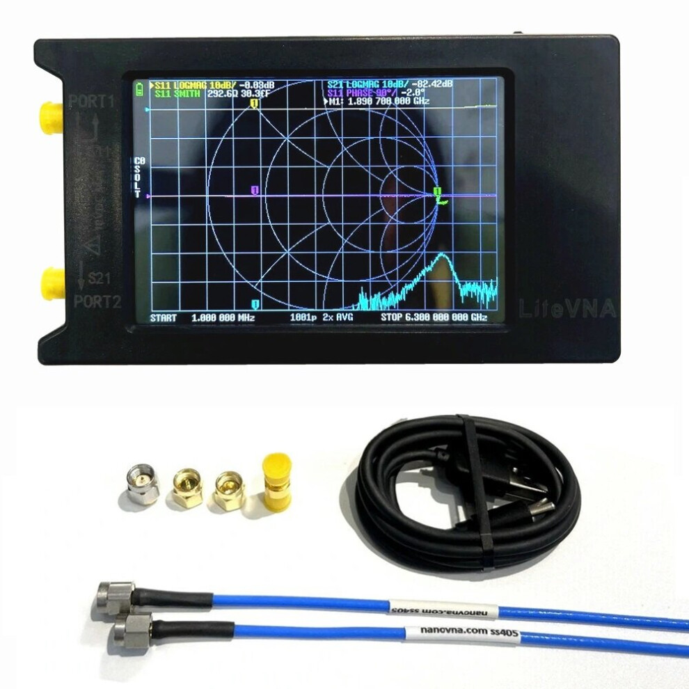 (Litevna 64) 50Khz-6.3Ghz Litevna 2.8"/3.95" Display Vector Network Analyzer Hf Vhf Uhf Antenna 8727971258095