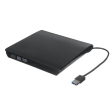 (White) USB3.0 External Optical Drive USB CD DVD Burner DVD-RW Player Writer Rewriter Support 2MB Data Transfer for PC Laptop Compute