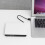 (White) USB3.0 External Optical Drive USB CD DVD Burner DVD-RW Player Writer Rewriter Support 2MB Data Transfer for PC Laptop Compute 9