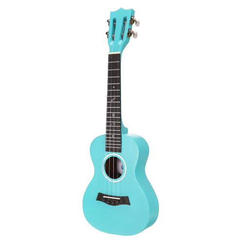 23 Inch Okoume High Molecular Carbon String Blue Ukulele for Guitar Player 2
