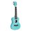 23 Inch Okoume High Molecular Carbon String Blue Ukulele for Guitar Player 4
