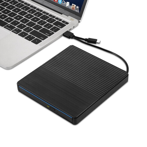 Ultra-thin USB 3.0 External Optical Drive USB-C Burner Notebook DVD-RW DVD/CD MacBook LaptopType-C CD Driver 2