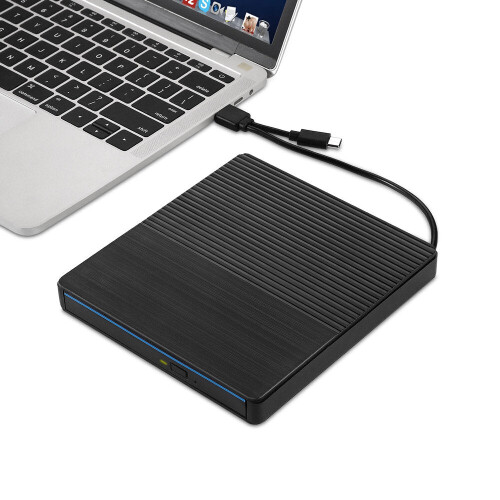 External Optical Drive USB3.0 Type-C CD Burner Multifunctional High Speed CD/DVD Player TF/SD Card Reader for Windows Linux Mac System 2