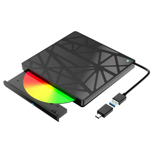 3.0 USB Type-C DVD Optical Drive High-speed Plug and Play External Ultra-thin CD Read-write Recorder for Laptop 1