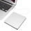 Portable USB 3.0 Silver External DVD-RW Max.24X High-speed Data Transmission for Win XP Win 7 Win 8 Win 10 for Mac 11