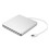 Portable USB 3.0 Silver External DVD-RW Max.24X High-speed Data Transmission for Win XP Win 7 Win 8 Win 10 for Mac 1