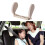Car Seat Headrest Pillow, Sleeping Memory Foam Neck Pillow Adjustable U-shaped 6