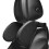 Car Seat Headrest Pillow, Sleeping Memory Foam Neck Pillow Adjustable U-shaped 3