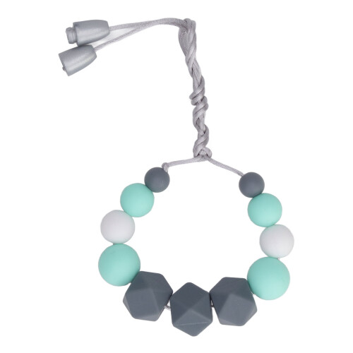 Soft Silicone Teething Necklace Portable Relief for Baby's Gums 1