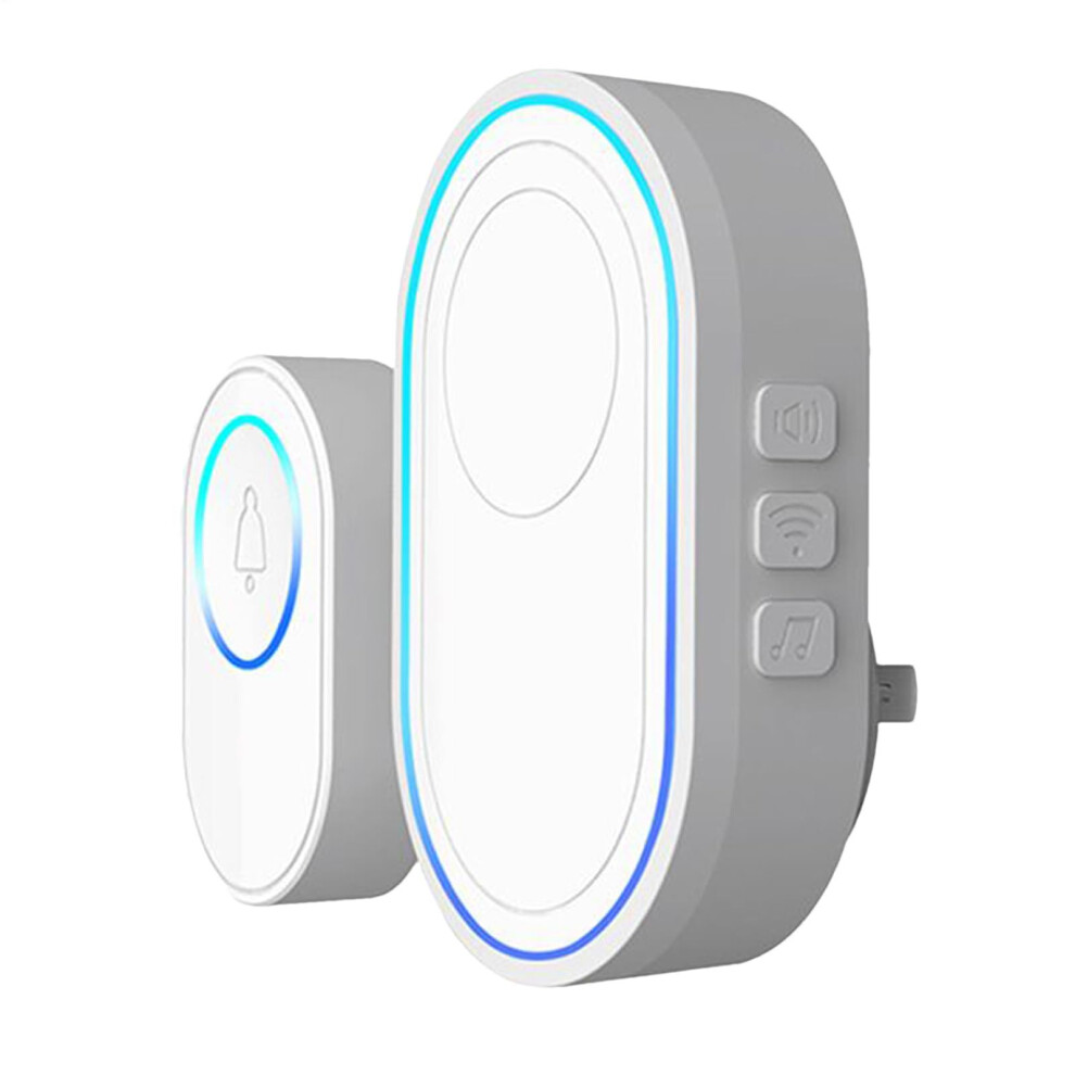 Door Entry Chime Wireless Alert System With Motion Detection Easy Plug-In Setup For Home Security And Business Monitoring 6493810605482