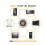 6 Pack Phone Protection Stickers 2.8cm Flash Blocking for Phone Laptop 6