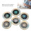 6 Pack Phone Protection Stickers 2.8cm Flash Blocking for Phone Laptop 8