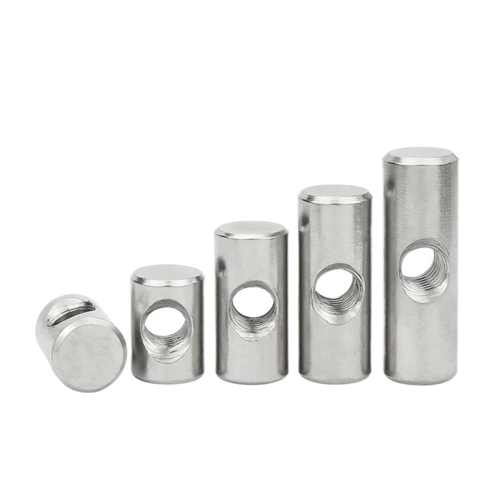 10 Pieces M6 M8 Cylinder Screws Cross Dowels Slot Fittings For Bed Or Chair Horizontal Nut 11Mm-17Mm Od6 M4x10 6947110008646