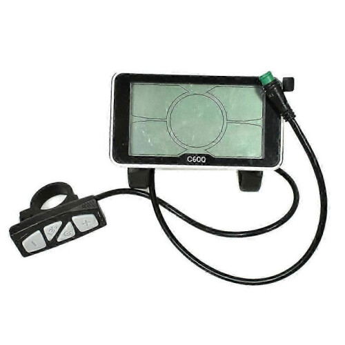 5S Protocol 24V 36V 48V LCD C600 Big 4 Inch Big Screen Electric Bicycle Display with Waterproof Con