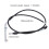 50.5in Front Drum Brake Cable Set Stainless Steel 14