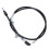 50.5in Front Drum Brake Cable Set Stainless Steel 3