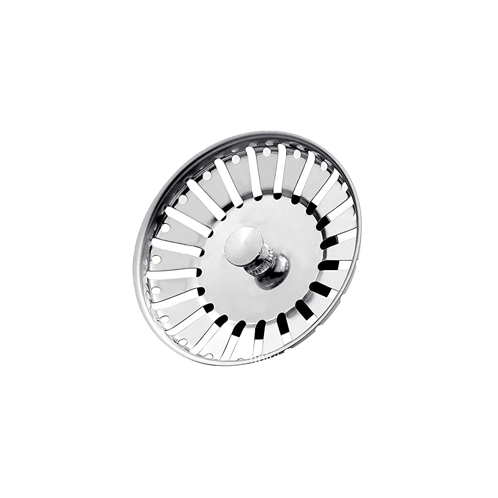 84Mm Stainless Steel Sink Strainer For Kitchen And Bathroom, 304 Water Stopper And Filter Accessory 6482260560656