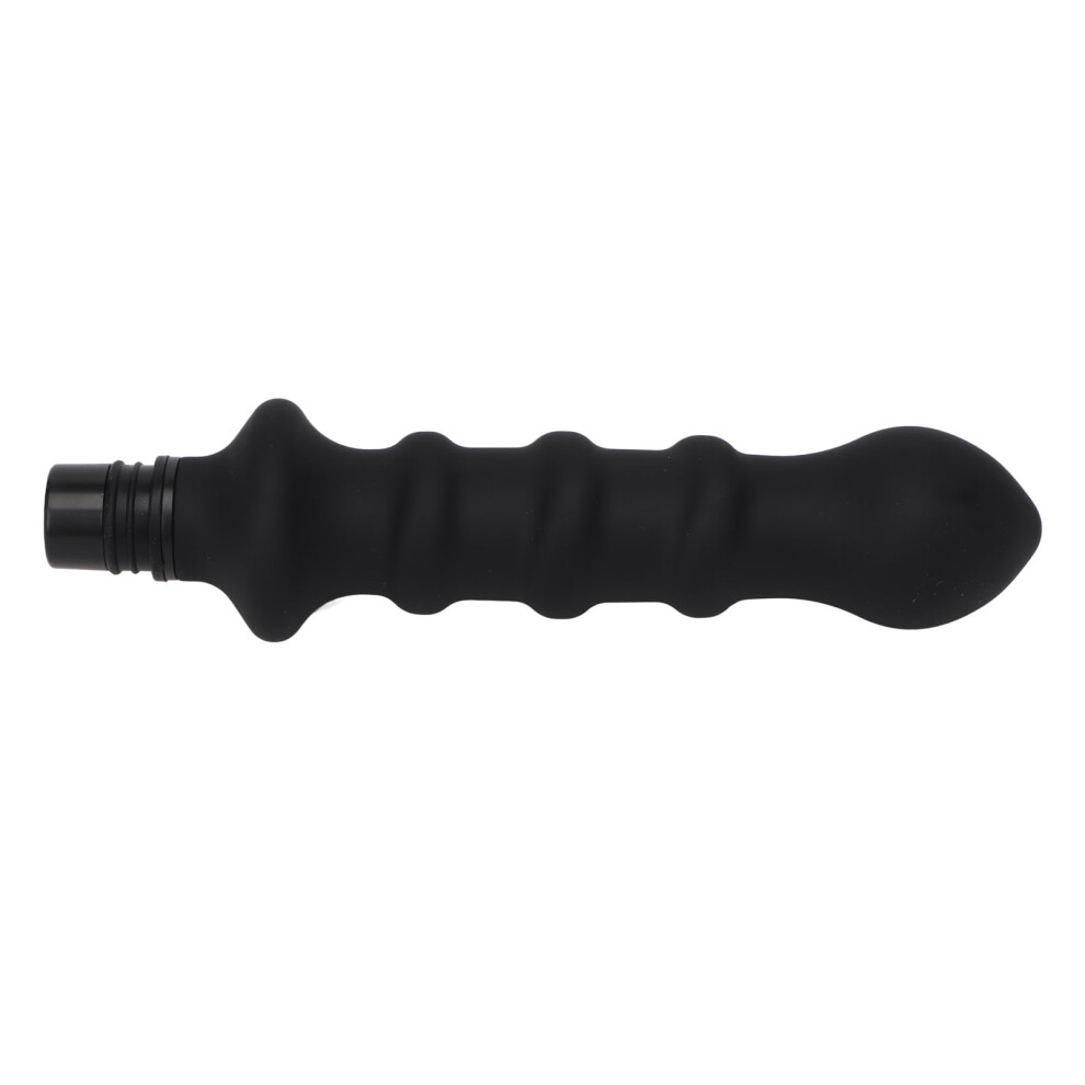 Black Silicone Deep Tissue Percussion Massager Head 0.71-0.75In Washable