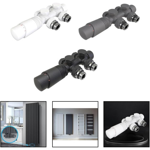 Temperature Control Valve for Home Heating Solutions - Black, Efficient Design, Adjustable Settings, Compatible with Standard Systems 2