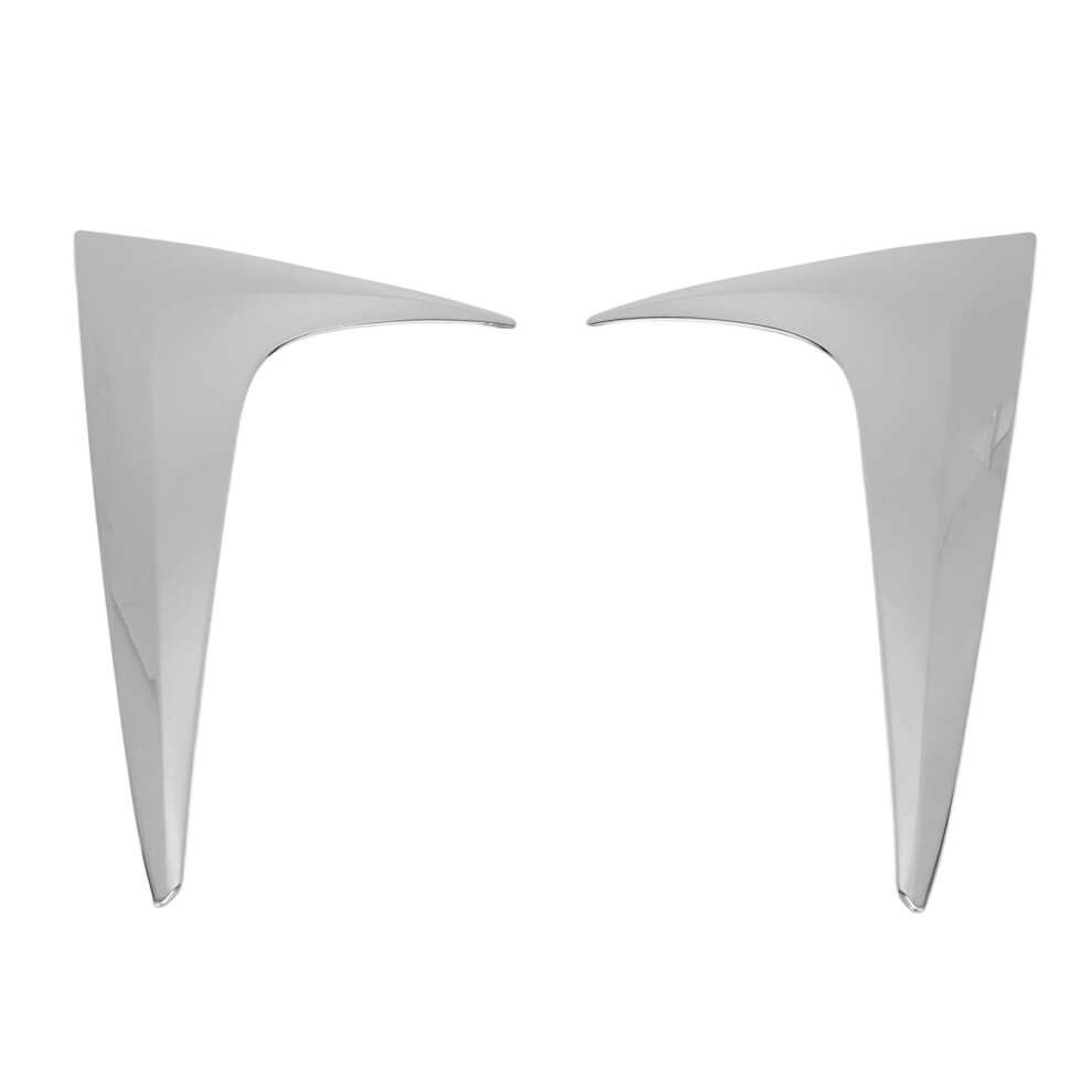 2Pcs Car Rear Side Window Spoiler Chrome Plated 9121376351785
