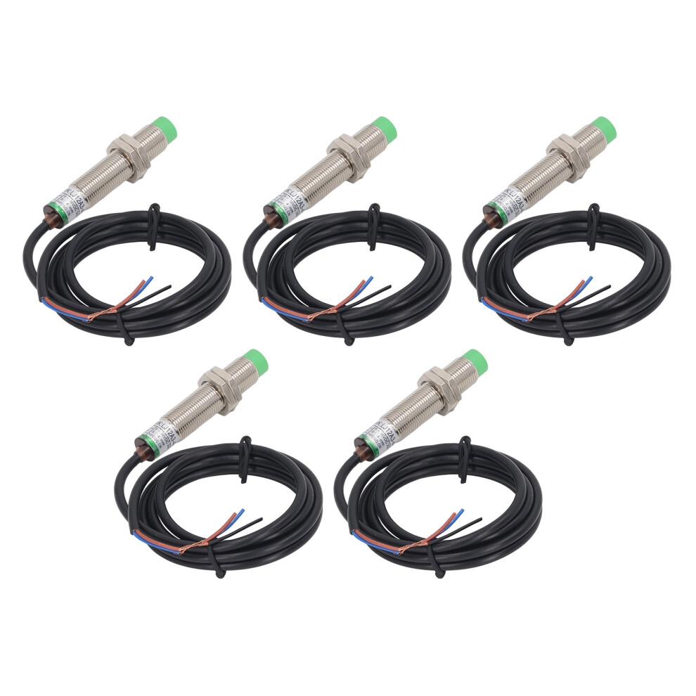 5 Pcs M12 Npn Nc Inductive Proximity Sensors Ip65 Waterproof 4611339121500
