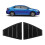2PCS Car Rear Window Blind Shades Side Vent Cover 12