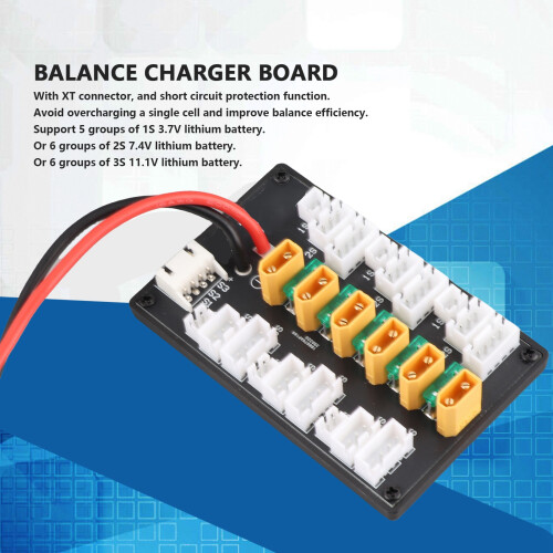 Parallel Charging Board for 1-3S Batteries, XT Connector, PCB Silicone 2