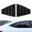 2PCS Car Rear Window Blind Shades Side Vent Cover 9