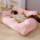 (Pink, XL) Pet Sofa Nest, Spring And Summer Style Cat Bed 1