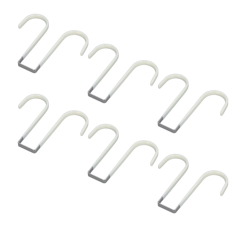 Over Door Hooks Set of 6 Double Sided Towels
