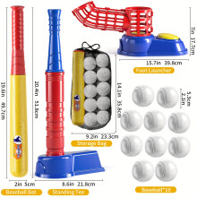 (Baseball Toy) 10 Balls 2 In 1 Tee Ball Set, Outdoor Sport Toy Games for Christmas, Thanksgiving Day, Easter Gift