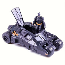 (2pcs Batman & Armored Vehicle) Warner Bros, 2pcs Justice League Batman & Armored Batmobile Model Dark Knight Rises Super Action Figure, Gift Model Figurine, Birthday Gift