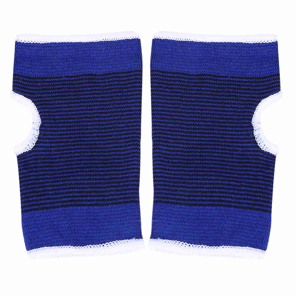 Blue 1Pair Elastc Wristband Wrist Palm Brace Carpal
