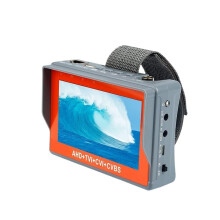 CCTV Tester 5 Inch 8MP Portable AHD TVI CVI Analog Video Monitor with PTZ Support for CCTV Camera Testing