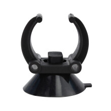 Aquarium Heater Suction Cups 3.4cm Diameter with 2.4cm Clips Plastic Rubber Brackets for Fish Tank Black
