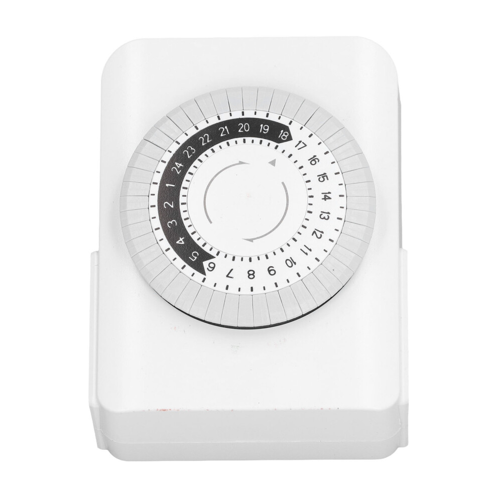 24 Hour 15A Mechanical Outlet Timer, 30Min-24H, Pc Shell 4651339128659