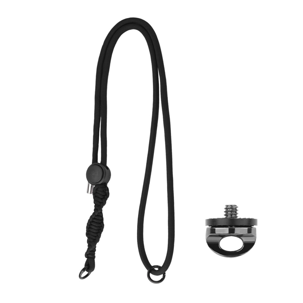 Adjustable Nylon Strap For Pocket 3 Camera, Crossbody Band With Quick Release And Secure Aluminum Buckle, Black 6493810606458