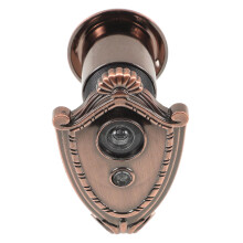 Door Viewer Plastic Dark Brown 9.00X8.50X5.50CM, Durable Security Peephole Viewer for Home Doors