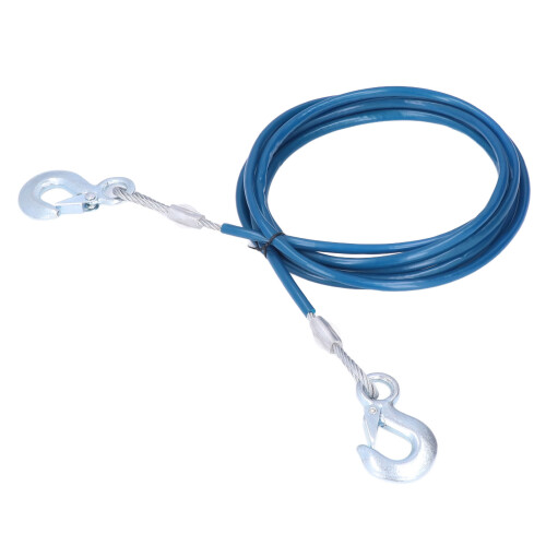 4mx10mm Car Tow Cable Heavy Duty Towing Strap Rope 2