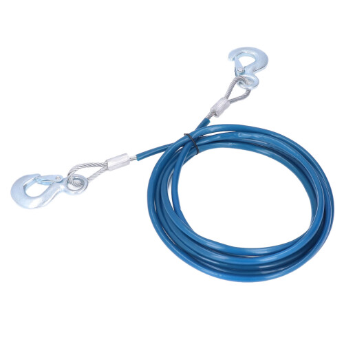 4mx10mm Car Tow Cable Heavy Duty Towing Strap Rope 1