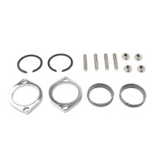 Exhaust Flange Install Kit Flanges Gaskets C-Clips Nuts Washers compatible Harley Softail Sportster